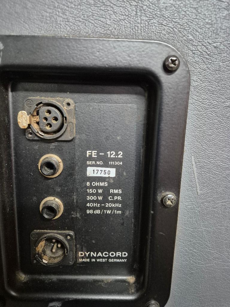 Dynacord luidsprekers FE 12.2, Audio, Tv en Foto, Gebruikt, 120 watt of meer, Front, Rear of Stereo speakers, Ophalen