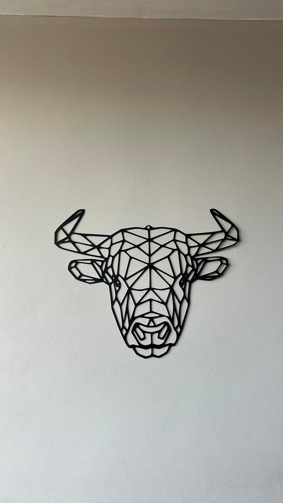 Bison metaal wanddecoratie 40x60cm, Ophalen of Verzenden, Zo goed als nieuw