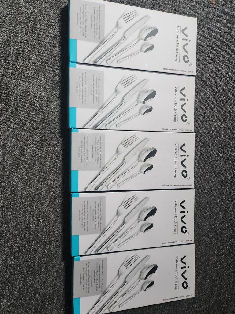 Vivo Villeroy & Boch Group besteksets nieuw in doos, Ophalen of Verzenden, Nieuw, Rvs of Chroom