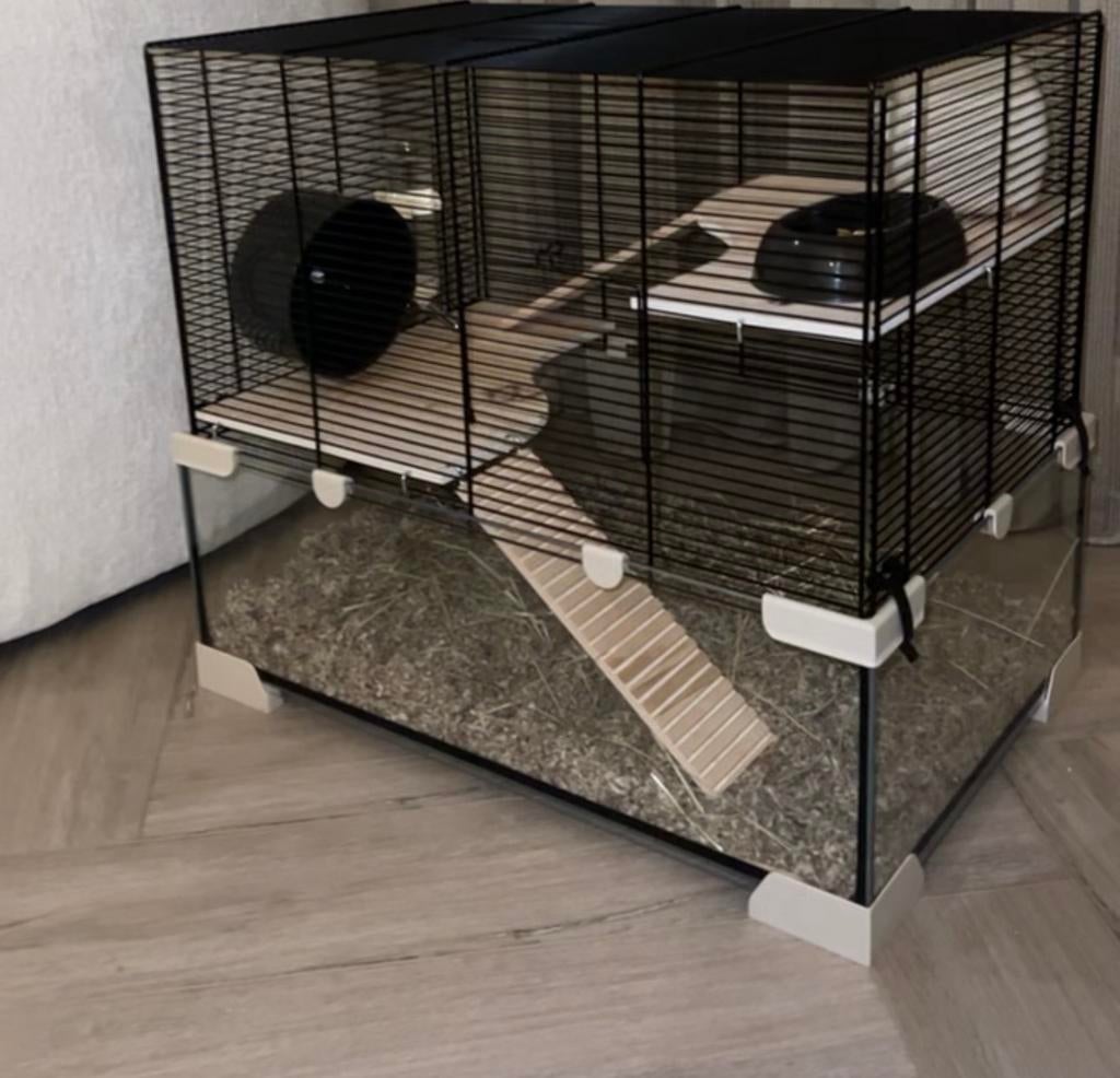 Hamster cavia kleine knaagdieren kooi, Kooi, Minder dan 75 cm, Zo goed als nieuw, Hamster