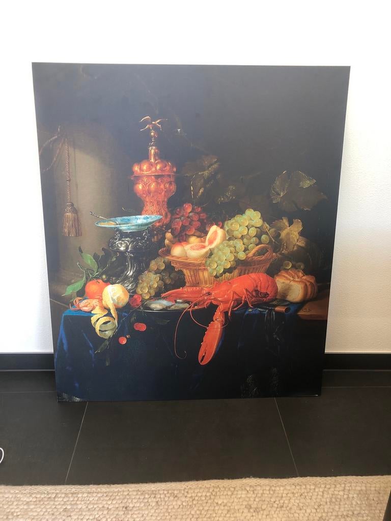 Schilderij van werk aan de muur, Ophalen, Schilderij, 75 cm of meer