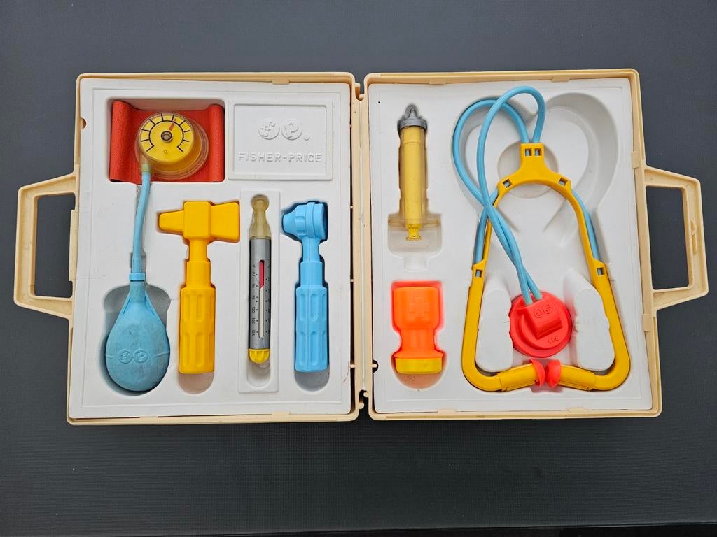 Fisher Price 936 medical kit - vintage set, Ophalen of Verzenden, Gebruikt, Speelset