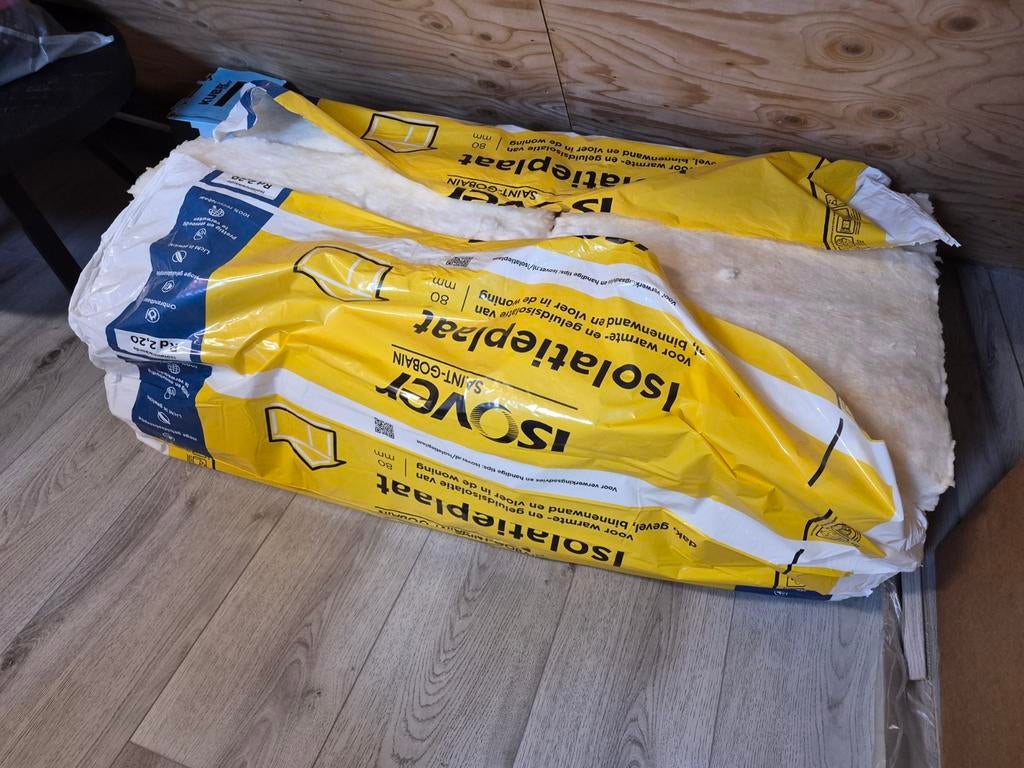 Isover glaswol Isolatieplaat 80mm Rd 2,20, Ophalen