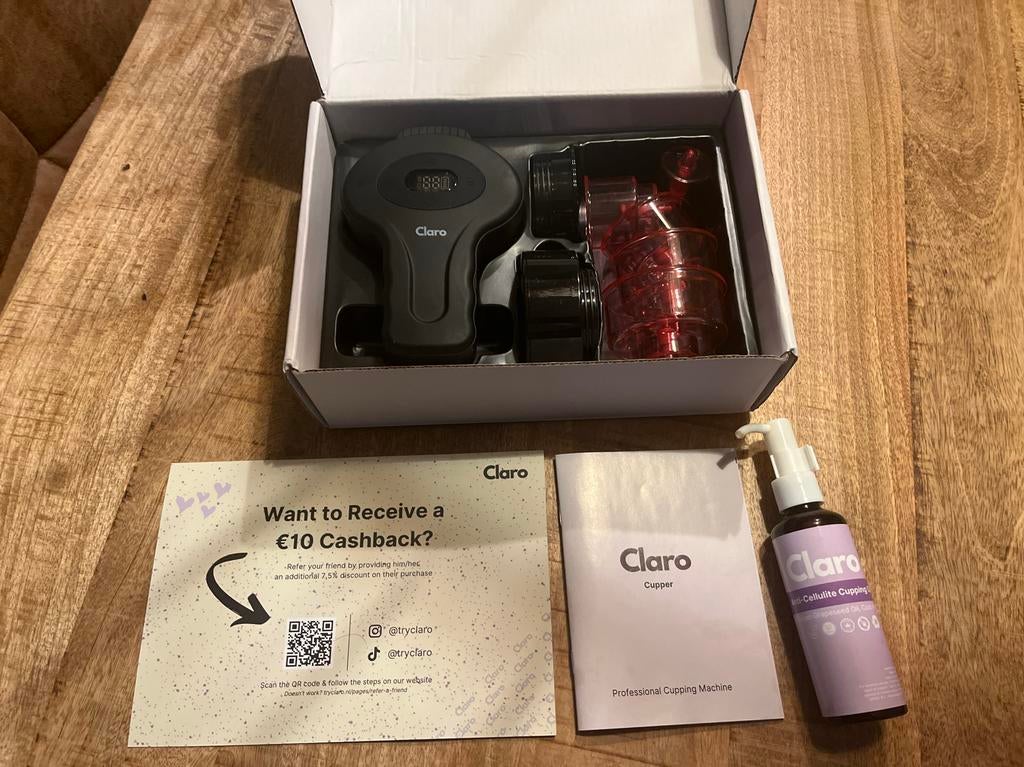 Claro Cupper Professional Cupping Machine + Olie, Ophalen, Zo goed als nieuw, Gehele gezicht, Verzorging