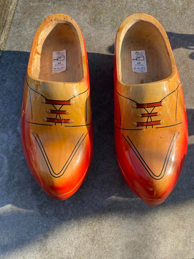Oude "nieuwe" klompen, maat 42, van de Laar's Klompen, Ophalen of Verzenden