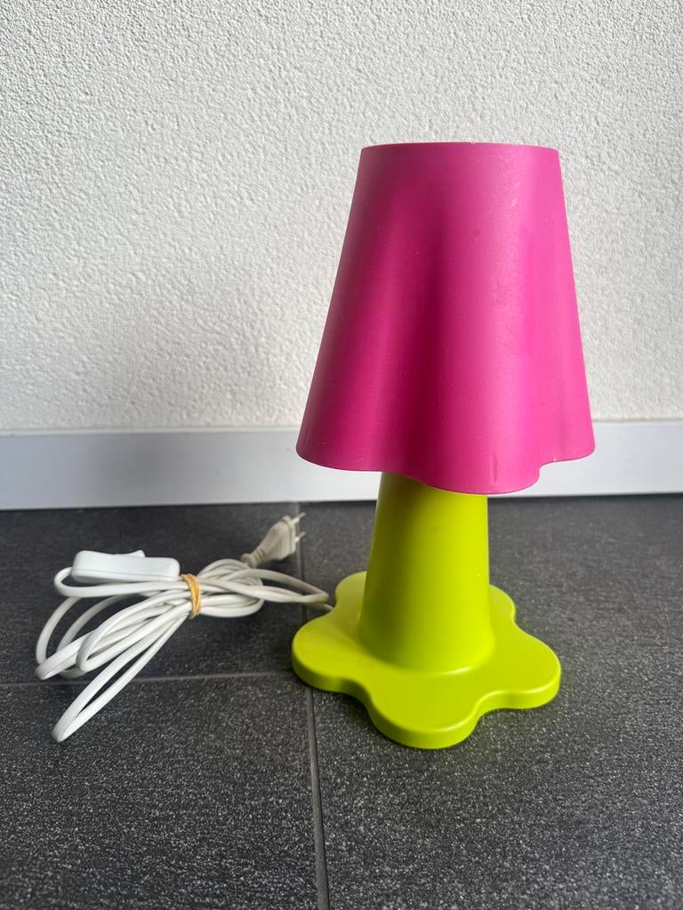 Vintage IKEA Mammut bloem tafel lamp groen, Ikea, Ikea, Ophalen of Verzenden, Zo goed als nieuw