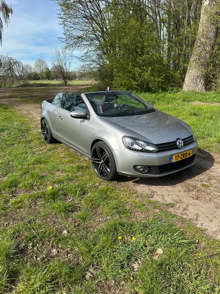 Te koop vw golf cabrio 1.2 tsi, Voorwielaandrijving, Zwart, Cabriolet, Handgeschakeld