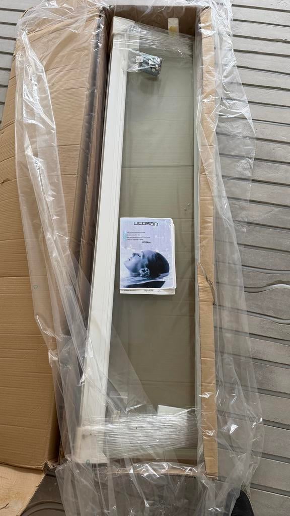 Ucosan Douchedeuren Wit 90x180 - Nieuw in Verpakking, Doe-het-zelf en Verbouw, Ophalen, 80 tot 100 cm, Overige typen, Minder dan 200 cm