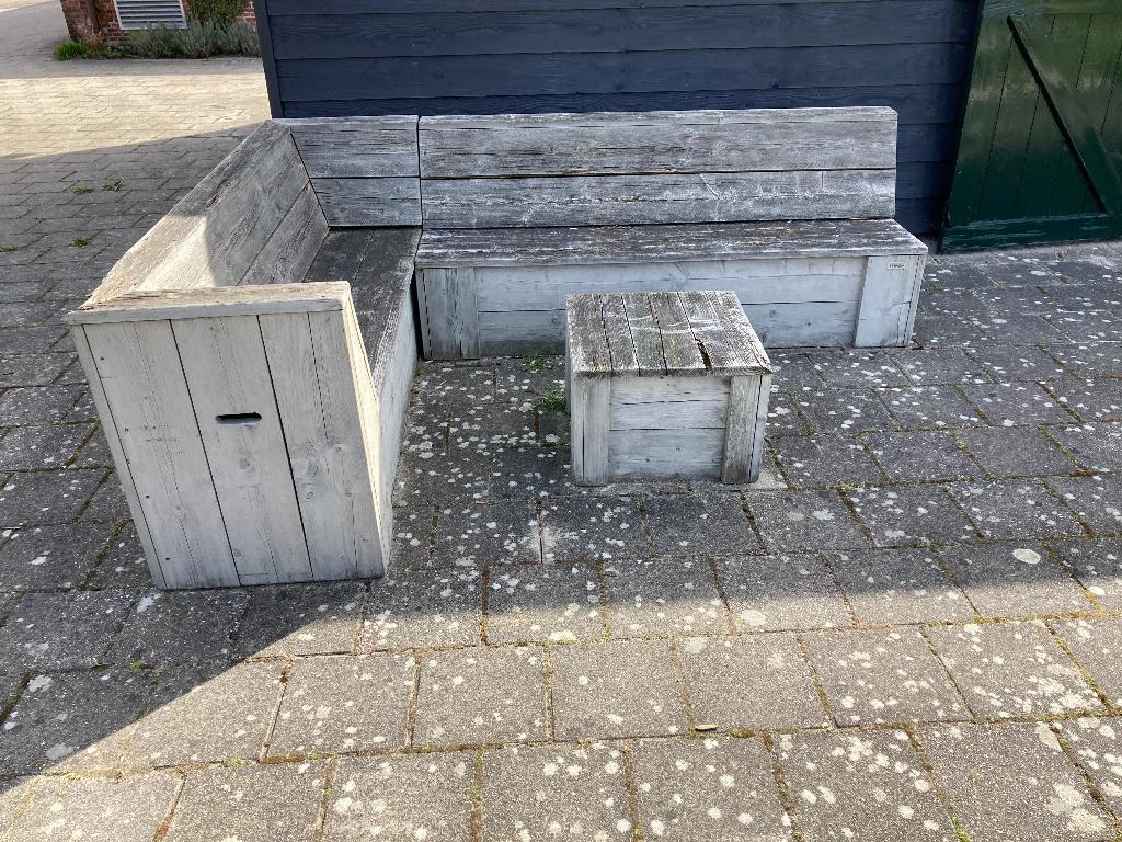 houten tuinbank, Ophalen, Gebruikt, Hout