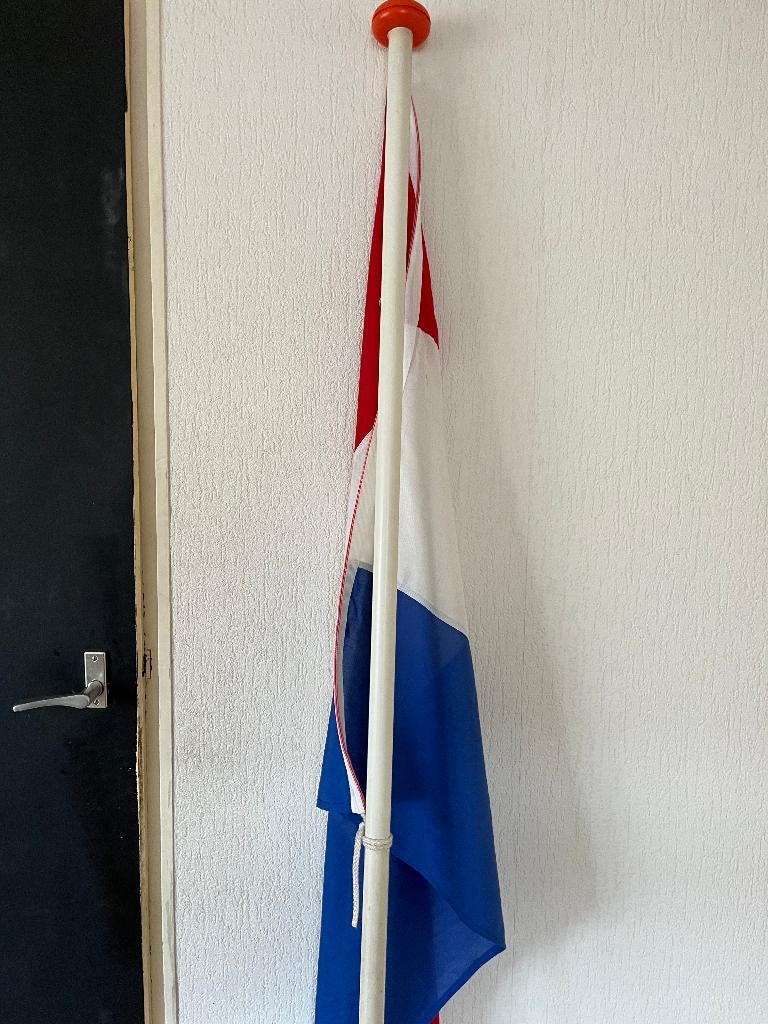 vlag mast nederlandse vlag stok hangmat nieuw poef gebreid, Ophalen, Nieuw