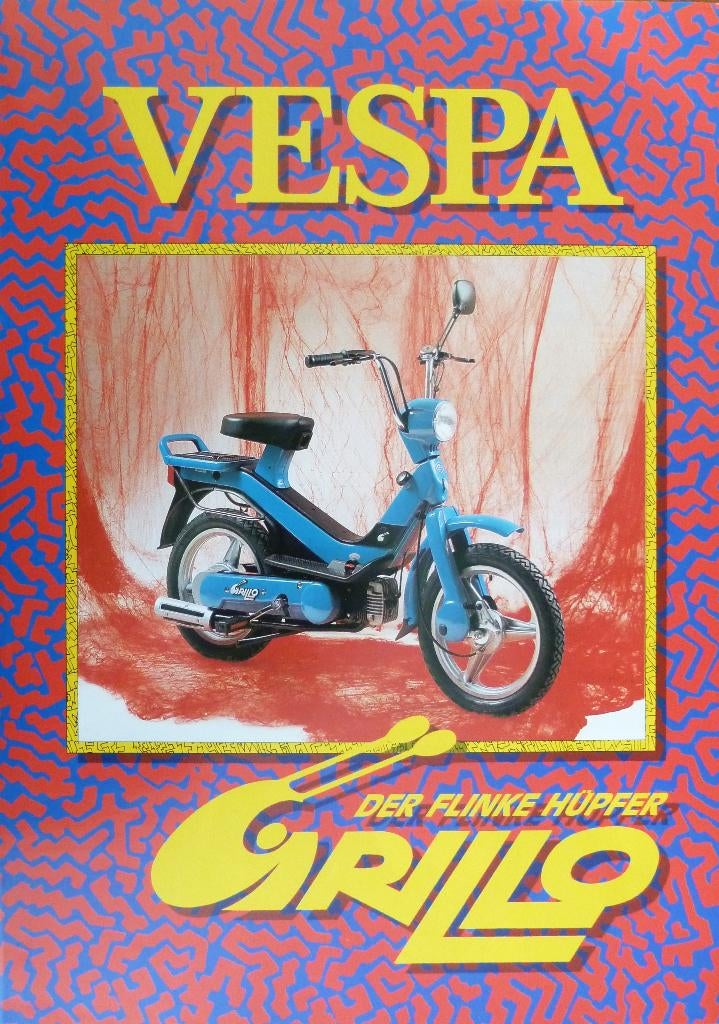 Folder VESPA Grillo 1998, Ophalen of Verzenden, Nieuw