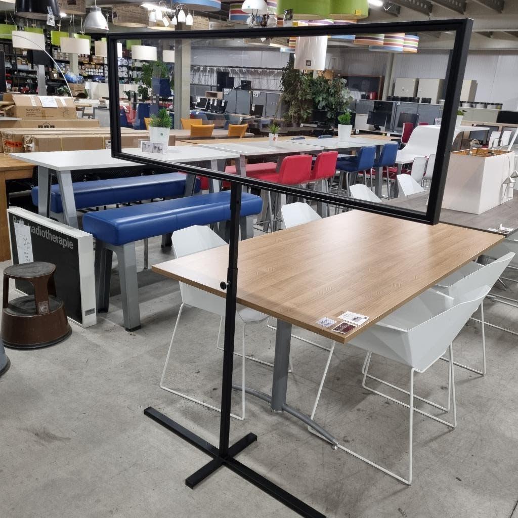 in hoogte verstelbare scheidingswand / spatscherm 150X50 CM, Ophalen, Gebruikt