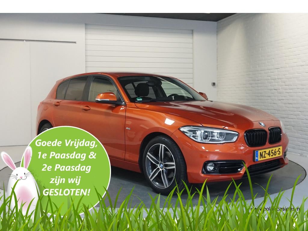 BMW 1-serie 118i Sportline | Automaat | Leder | Navig | LED, Gebruikt, Overige kleuren, Bedrijf, 650 kg