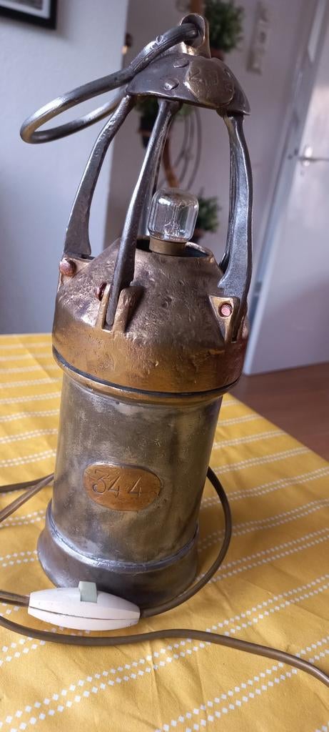Antieke mijnwerkerslamp, Antiek en Kunst, Ophalen
