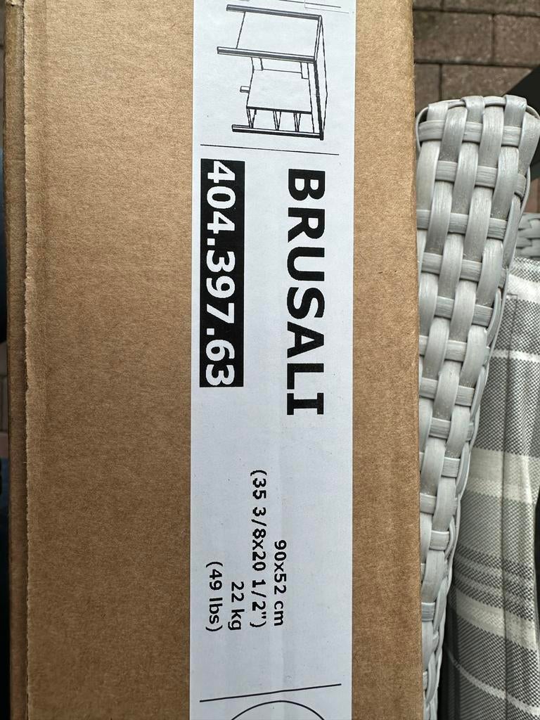 Ikea BRUSALI bureau in ongeopende verpakking, Ophalen, Overige typen, Hout, IKEA