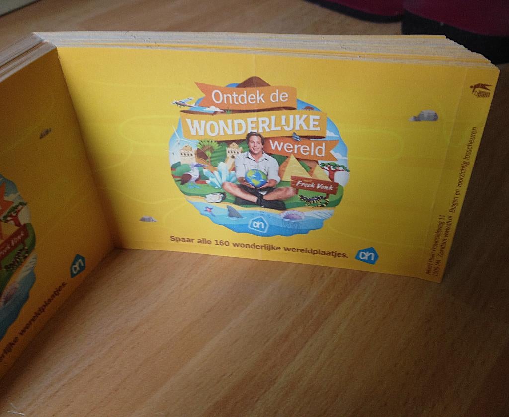 AH Plaatjes Freek Vonk "de Wonderlijke Wereld" 2018, Albert Heijn, Ophalen