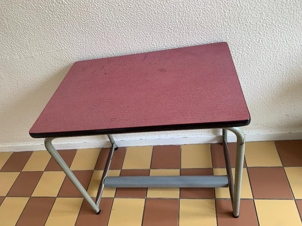 Schooltafel formica Tubax vintage 1961, Ophalen, Gebruikt, Tafel(s)