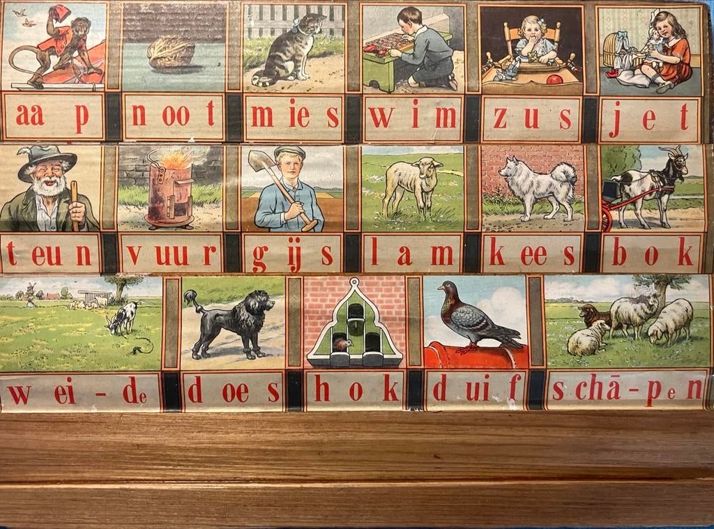 Leesplankje  Methode Hoogeveen compleet met letters, Ophalen of Verzenden, Overige thema's