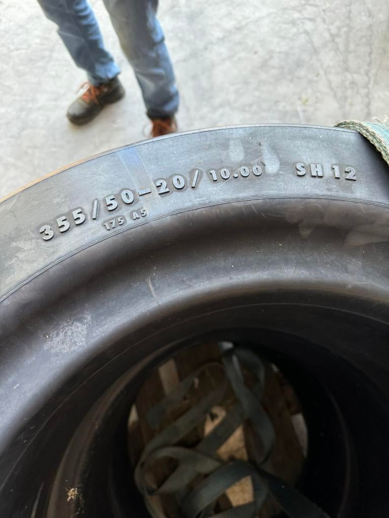 SUPER ELASTIC 355/50-20  10.00 SH12 heftruckbanden, Ophalen, Super elastic, Nieuw, Super elastic