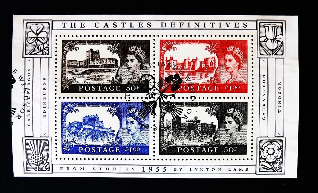 UK / Engeland 2005 50 Jaar Castle Definitives Blok, Verzenden, Gestempeld