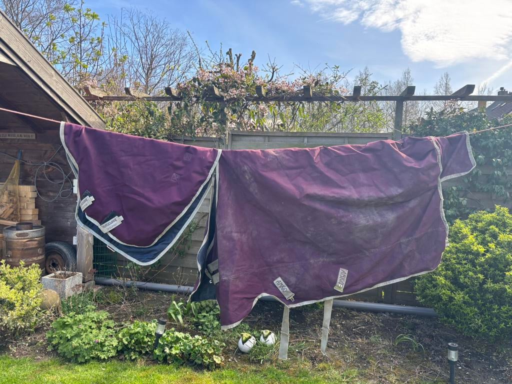 amigo dekens 185/6,0, Dieren en Toebehoren, Paarden en Pony's | Dekens en Dekjes, Gebruikt, Rood, Ophalen of Verzenden, Regendeken