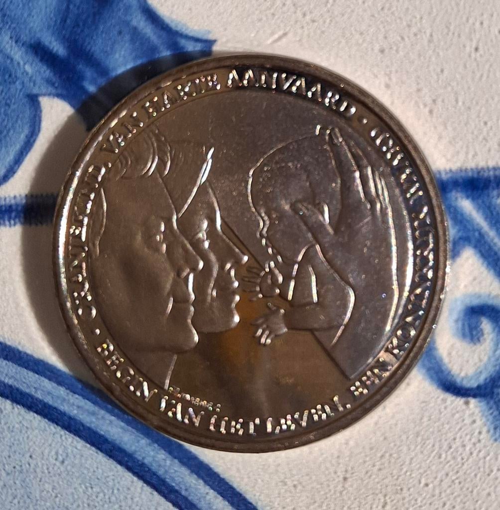 Munt geboorte Amalia, Postzegels en Munten, Ophalen of Verzenden