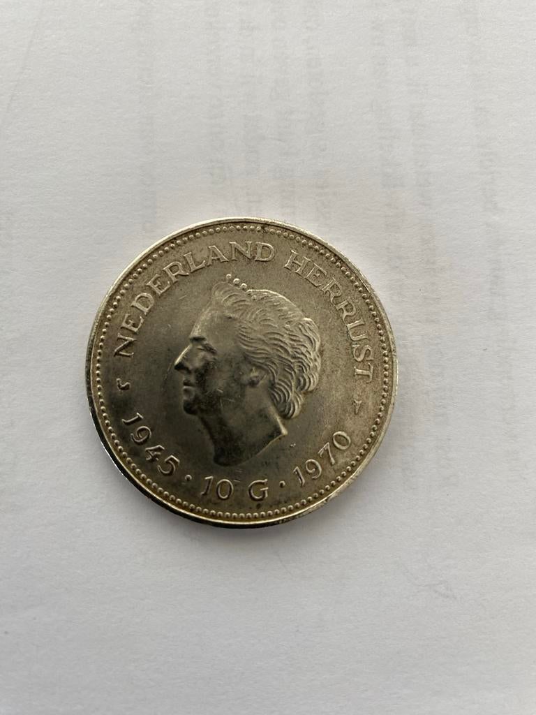 Zilveren tien gulden munt 1970, Postzegels en Munten, Munten | Nederland, Koningin Juliana, Zilver, Ophalen of Verzenden, Losse munt