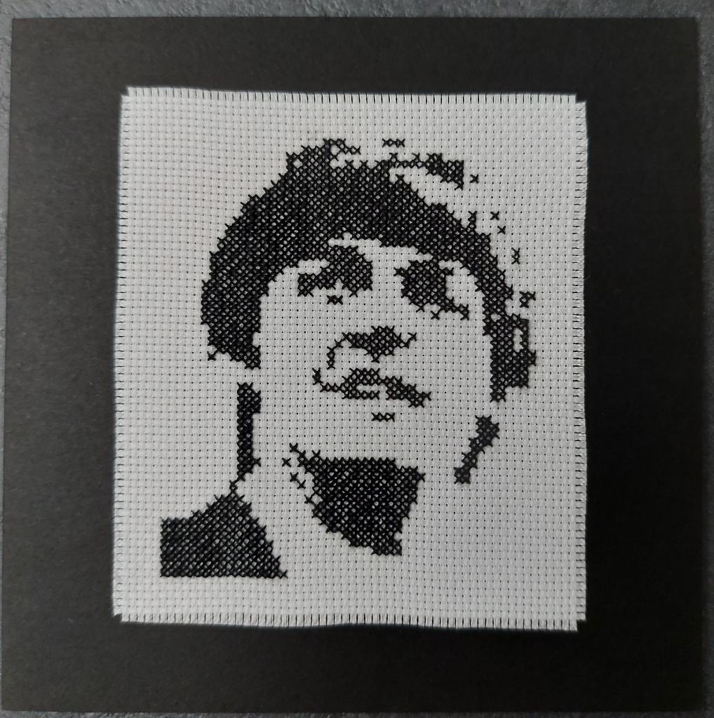 kaart met geborduurde Paul McCartney (1920), Ophalen of Verzenden, Nieuw, Man of Vrouw