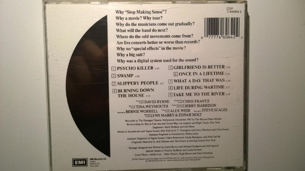 Talking Heads - Stop Making Sense, Ophalen of Verzenden, Gebruikt