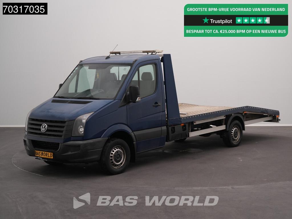 Volkswagen Crafter 140pk Luchtvering Autotransporter Trekhaa, Euro 5, Gebruikt, 4 cilinders, Leder