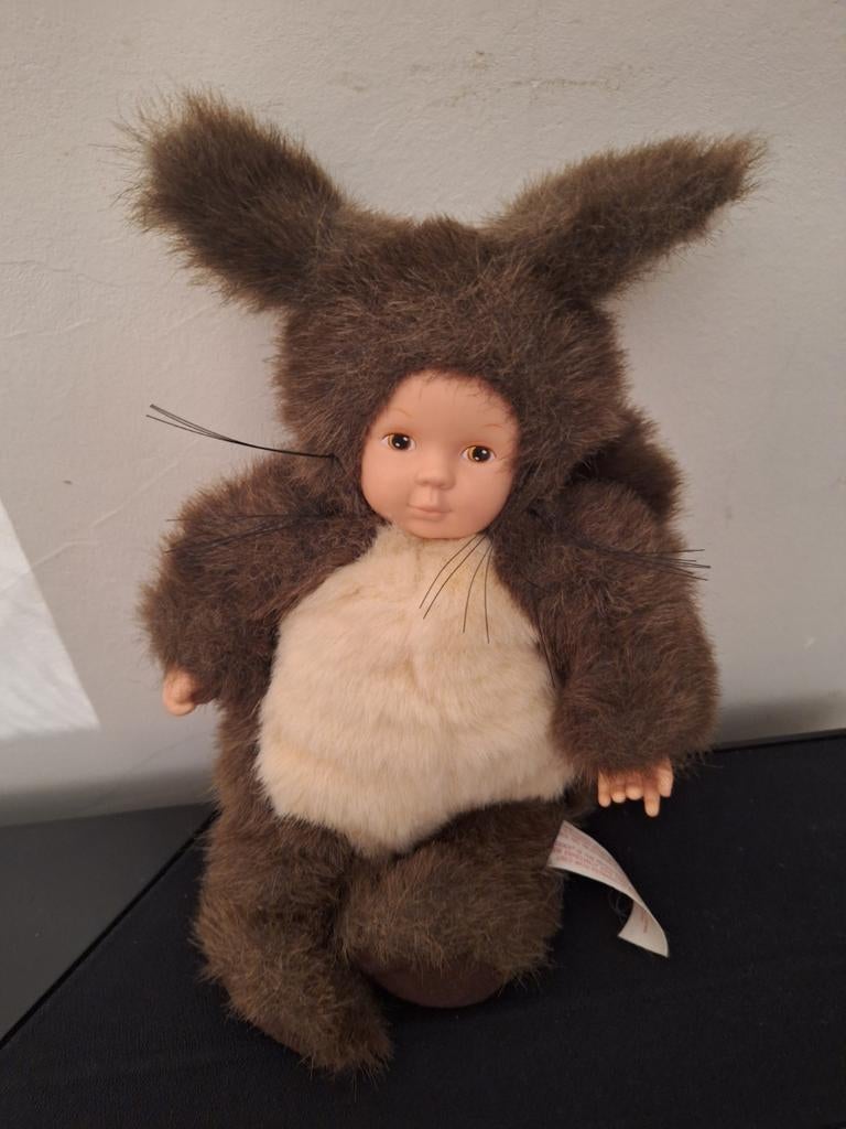 Anne Geddes Eekhoorn Babypop - Zeldzaam en Schattig, Ophalen of Verzenden, Gebruikt, Babypop