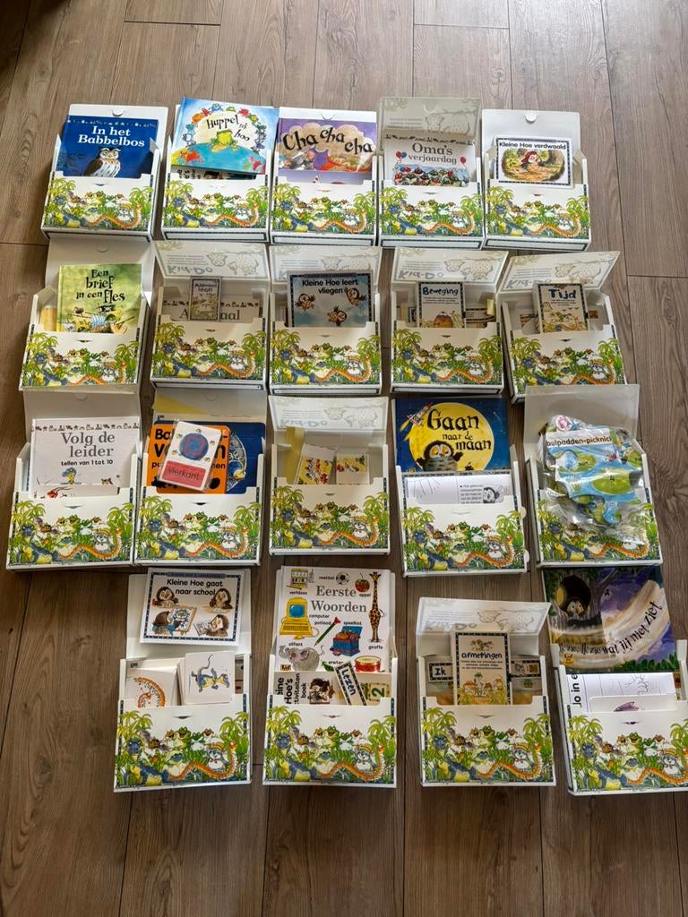 KidDo vintage kid do les materiaal dozen boekjes puzzels, Kinderen en Baby's, Ophalen, Zo goed als nieuw