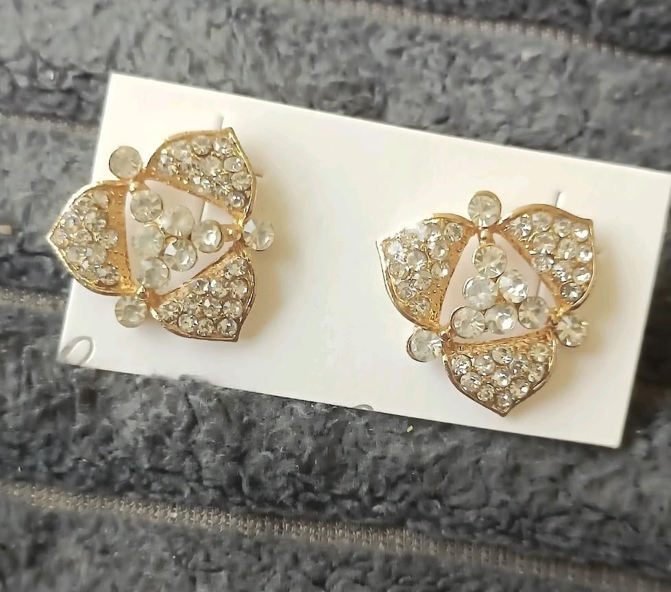 Oorbellen Swarovski, Verzenden, Nieuw, Goud