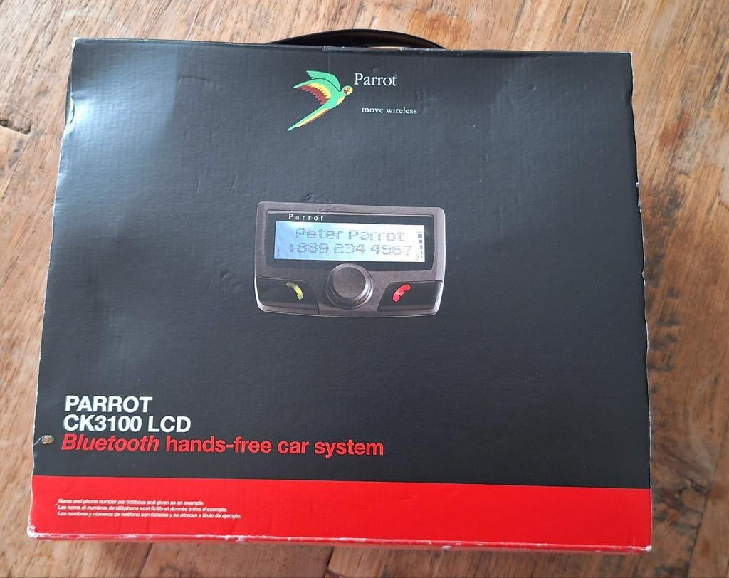 Parrot CK3100 LCD Bluetooth handsfree carkit, Opbouw, Complete carkit, Ophalen of Verzenden, Zo goed als nieuw