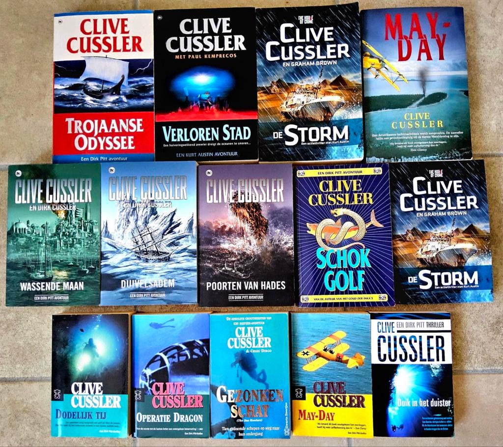 Diverse Clive Cussler boeken in prima staat, Ophalen of Verzenden, Zo goed als nieuw, Clive Cussler
