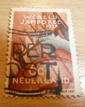 Postzegel Wereld Jamboree 1937, Verzamelen, Scouting, Verzenden, Gebruikt, Overige typen