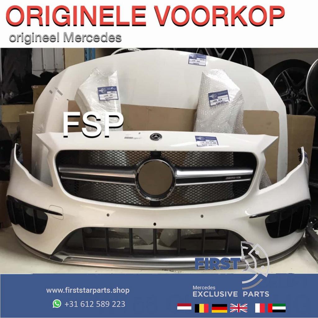 W156 GLA 45  FACELIFT AMG VOORKOP WIT Mercedes 2016-2020 ORI, Gebruikt, -, Voor, Ophalen of Verzenden