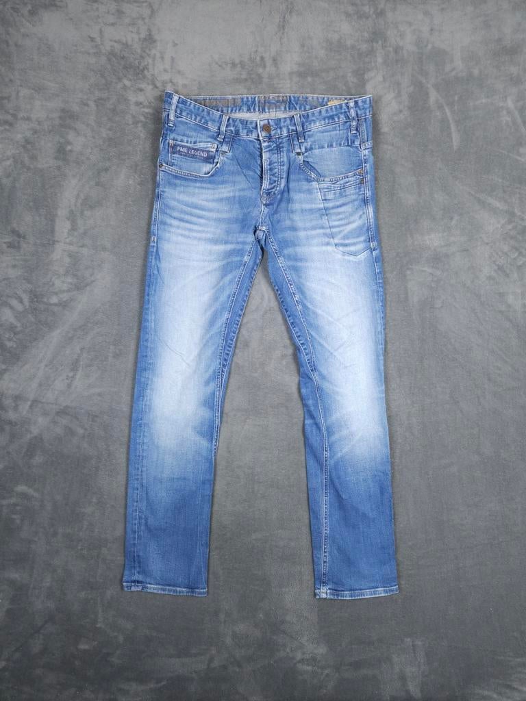 Pme Legend Broek Commander W36 L34 Regular Straight Blauw, Kleding | Heren, Spijkerbroeken en Jeans, Zo goed als nieuw, W36 - W38 (confectie 52/54)