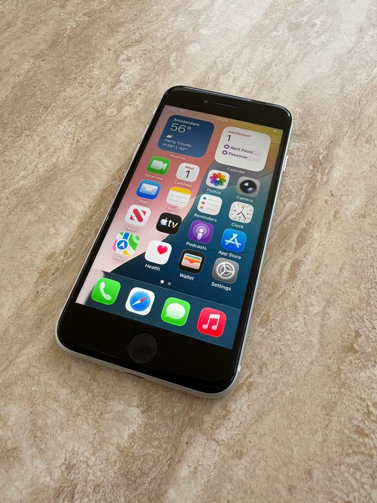 Apple iPhone SE 2020 (2e gen) 128 GB White A2296, Ophalen, 86 %, Wit, Zonder simlock