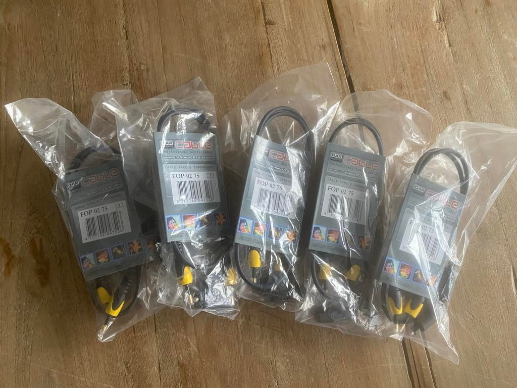 5x DAP FOP02 Optische Miniplug Kabel 0.75m Nieuw, Nieuw, Ophalen of Verzenden, Nvt, Apparatuur