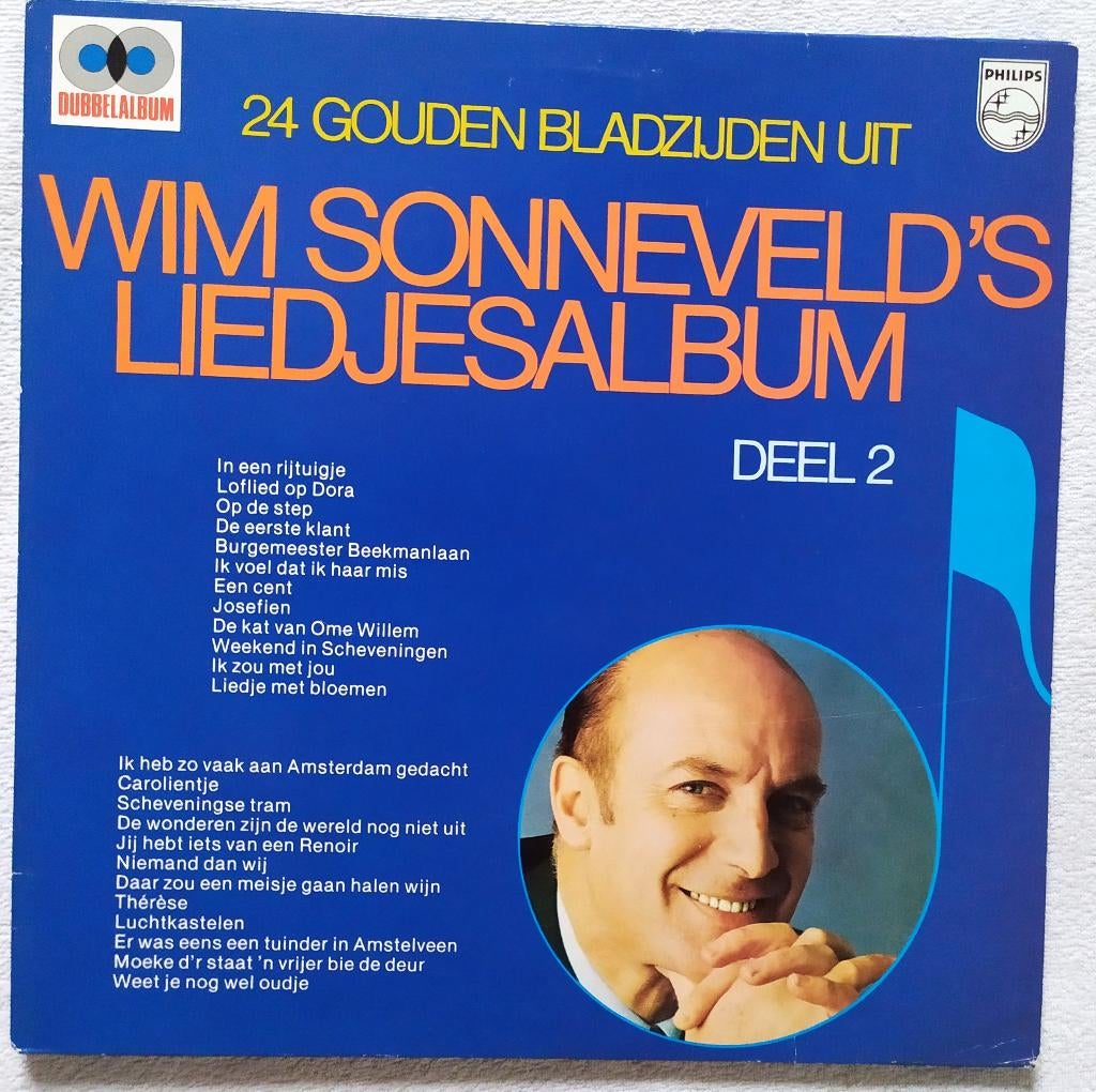 dubbel LP Wim Sonneveld’s liedjesalbum, Ophalen of Verzenden, Gebruikt, 12 inch, Levenslied of Smartlap
