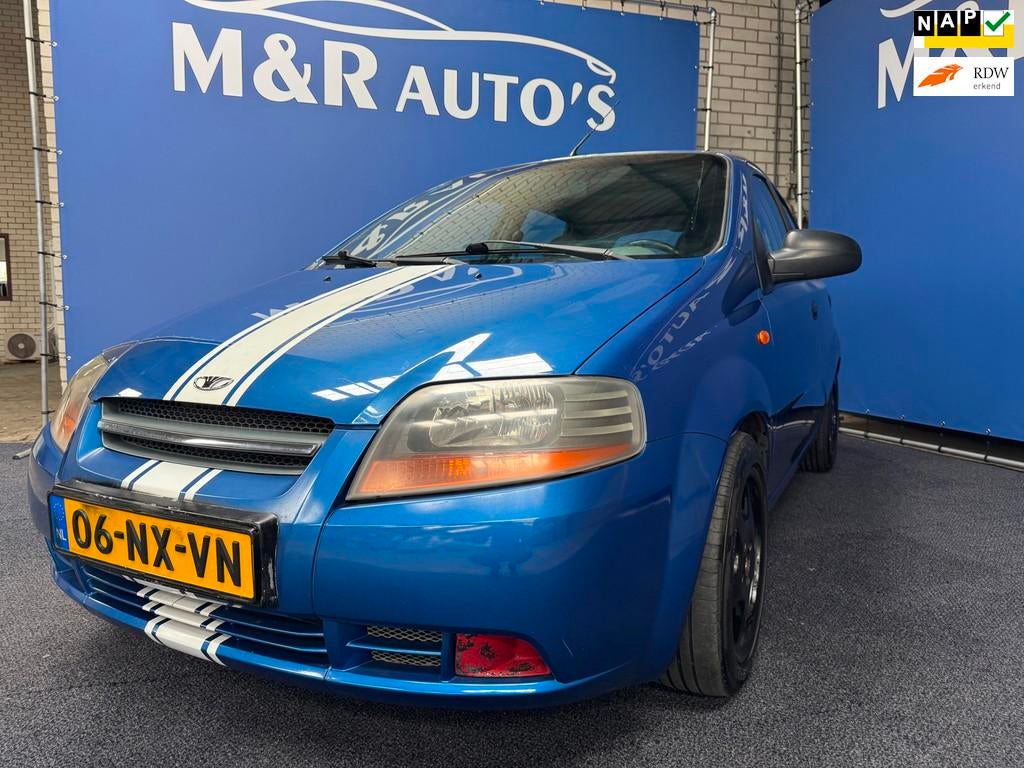 Daewoo Kalos 1.4 Style Apple Carplay met Nieuwe APK, Auto's, Daewoo, Stof, 4 cilinders, Origineel Nederlands, Bedrijf