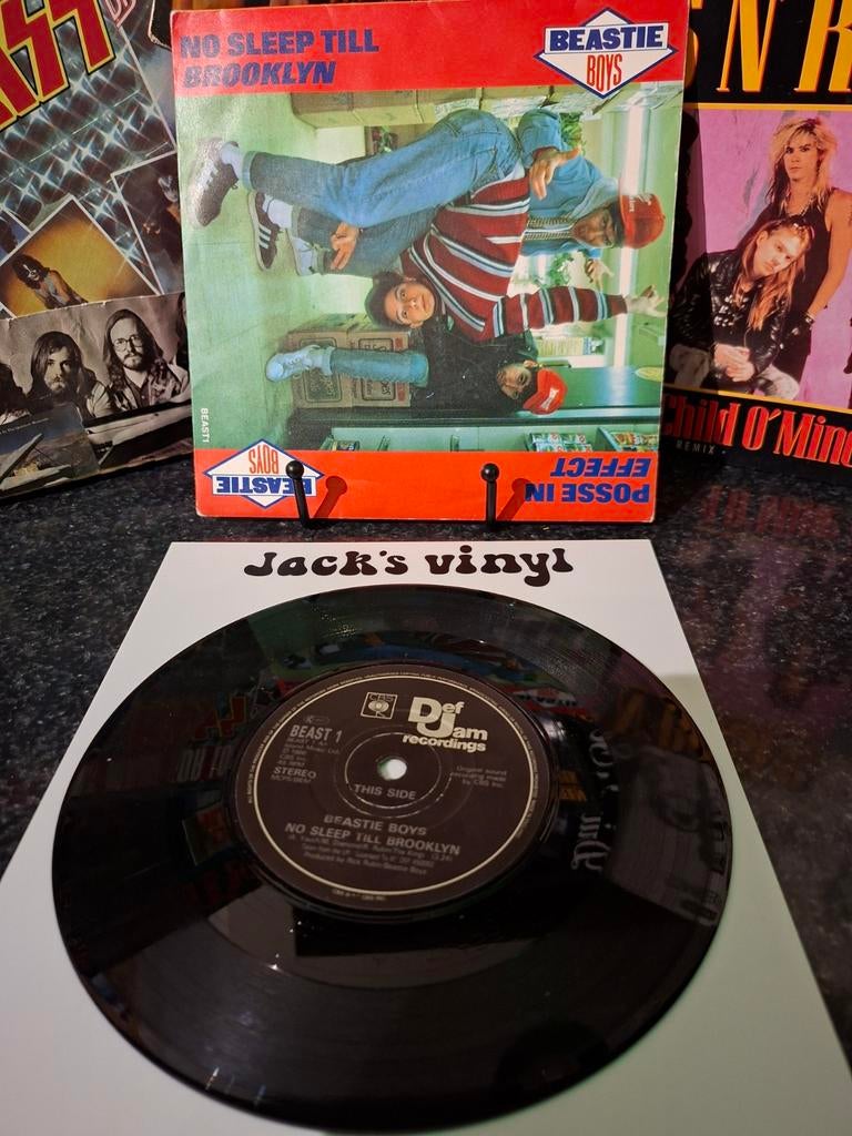 Beastie Boys - No Sleep Till Brooklyn 7 inch vinyl 1987, Ophalen of Verzenden, 1980 tot 2000, Gebruikt, Overige formaten