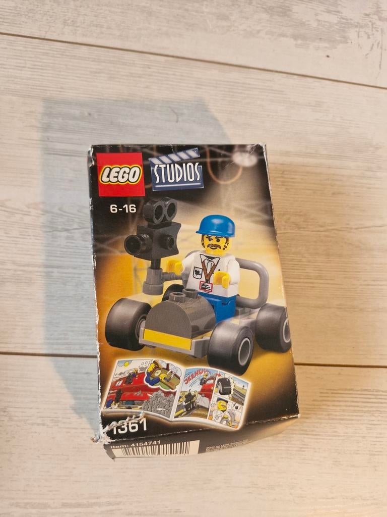 LEGO Studios 1361 Camera Car met Minifiguur, Kinderen en Baby's, Speelgoed | Duplo en Lego, Gebruikt, Overige thema's, Lego, Ophalen of Verzenden