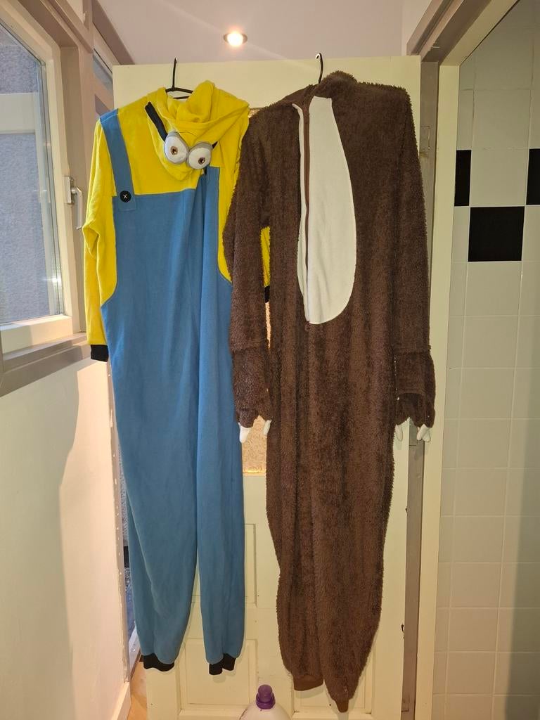 Minion en Luiaard Onesie - Comfortabele Verkleedpakken, Kinderen en Baby's, Carnavalskleding en Verkleedspullen, Ophalen of Verzenden