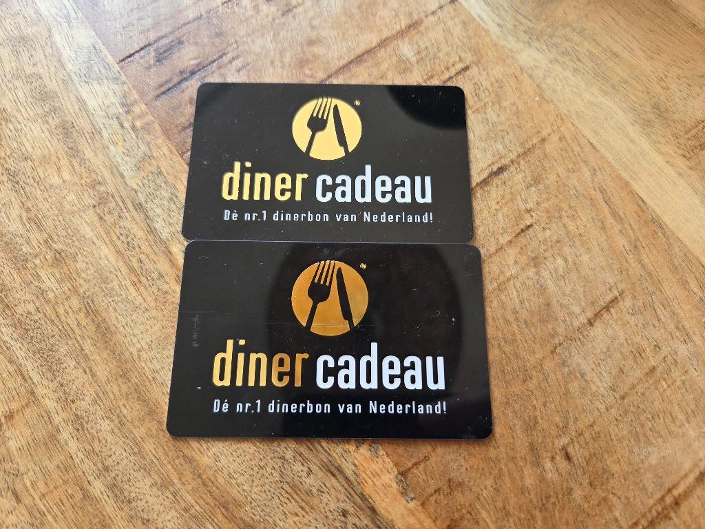 Diner cadeau bon t.w.v. €116,60 (geldig tot 28-1-2028), Twee personen, Cadeaubon, Overige typen