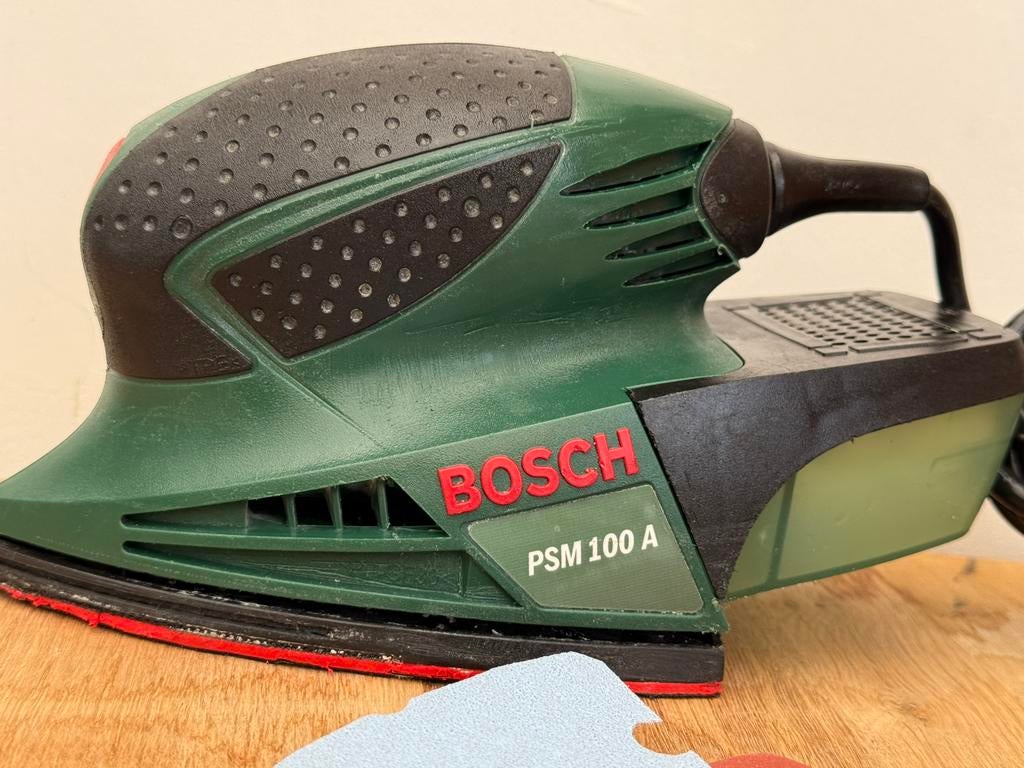 BOSCH PSM 100A multischuurmachine schuurmachine, Doe-het-zelf en Verbouw, Gereedschap | Schuurmachines, Ophalen of Verzenden, Zo goed als nieuw