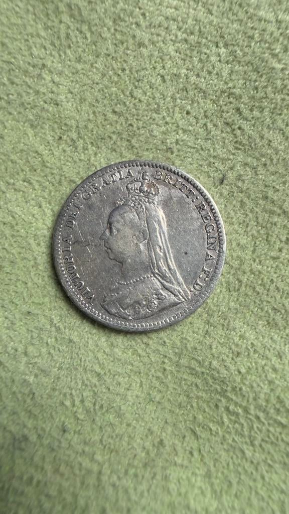 Victoria Jubilee Threepence 1890 Silver, Postzegels en Munten, Munten | Europa | Niet-Euromunten, Verzenden, Overige landen