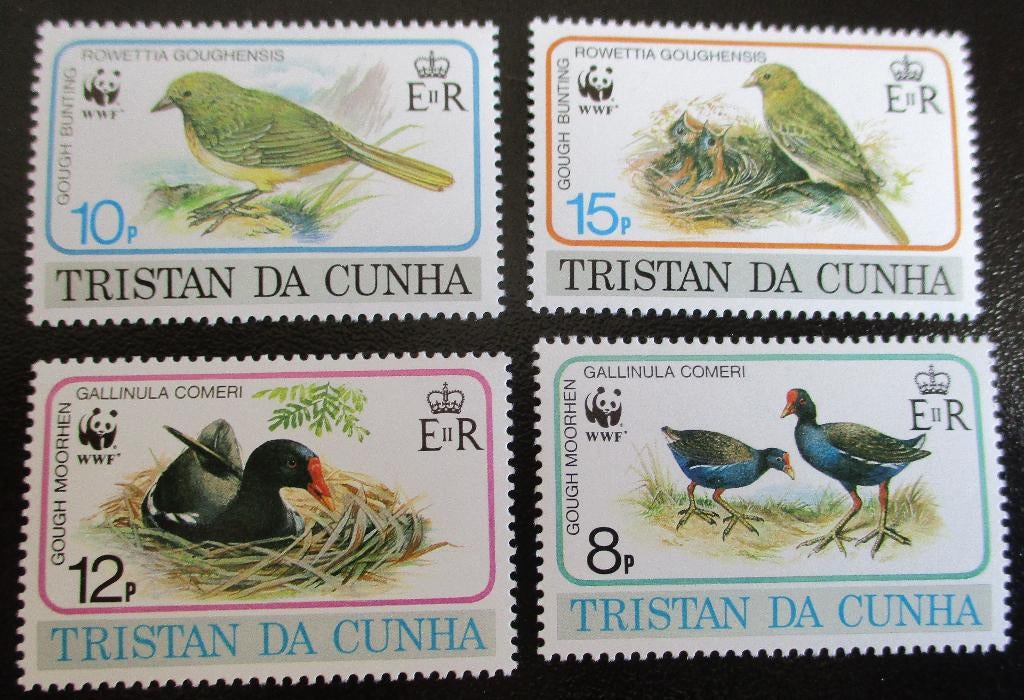 Tristan da Cunha, WWF serie Inheemse vogels, Verzenden, Postfris, Dier of Natuur