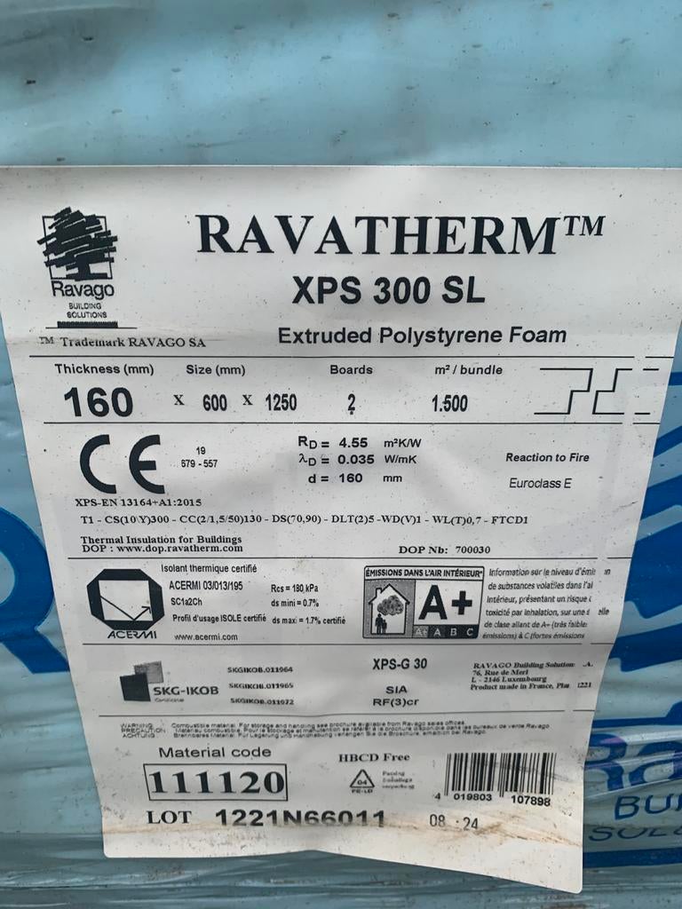 Te koop isolatie, Ophalen of Verzenden, Nieuw, 12 cm of meer, 15 m² of meer